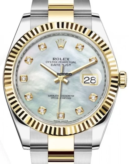 Exquisite Fake Rolex Datejust 126333 Caliber 3235 Automatic Movement 41mm Gold/steel Case Mens/unisex Watch