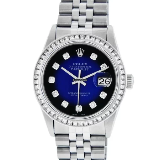 Fabulous Fake Rolex Datejust Caliber 3035 Automatic Movement 36mm Steel Case Mens/unisex Watch - Image 2