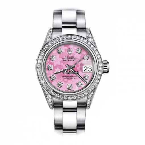 Wholesale Fake Rolex Oyster Perpetual Lady Date 69160 Automatic Movement 26mm Steel Case Womens Watch