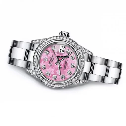 Wholesale Fake Rolex Oyster Perpetual Lady Date 69160 Automatic Movement 26mm Steel Case Womens Watch - Image 3