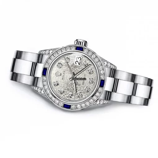 Reliable Fake Rolex Oyster Perpetual Lady Date 69160 Automatic Movement 26mm Steel Case Womens Watch - Image 2