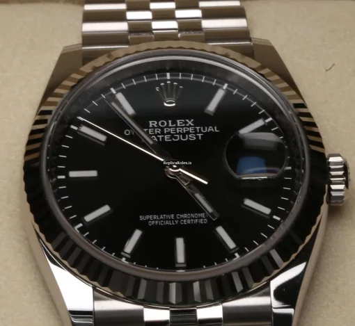 Stylish Imitation Rolex Datejust 126234-0015 Automatic Movement 36mm White Gold Case Mens/unisex Watch - Image 4