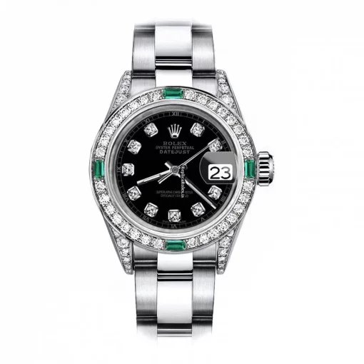 1:1 Replica Rolex Oyster Perpetual Lady Date 69160 Automatic Movement 26mm Steel Case Womens Watch