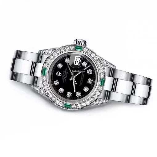 1:1 Replica Rolex Oyster Perpetual Lady Date 69160 Automatic Movement 26mm Steel Case Womens Watch - Image 2