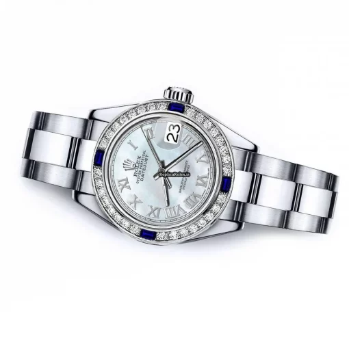 Offering Imitation Rolex Oyster Perpetual Lady Date 69160 Automatic Movement 26mm Steel Case Womens Watch - Image 2
