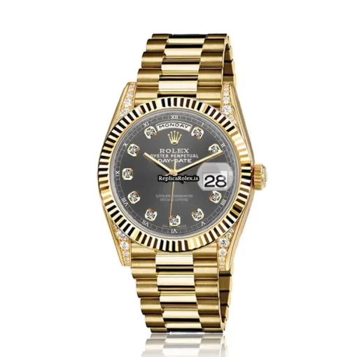 Fabulous Fake Rolex Day-date 36 18038 Automatic Movement Mens/unisex Watch - Image 2