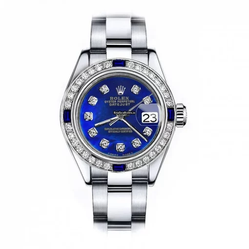 Pleasing Copies Rolex Oyster Perpetual Lady Date 69160 Automatic Movement 26mm Steel Case Womens Watch