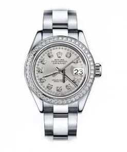 Exquisite Fake Rolex Oyster Perpetual Lady Date 69160 Automatic Movement 26mm Steel Case Womens Watch