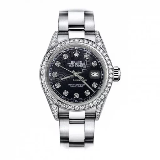 Superb Replica Rolex Oyster Perpetual Lady Date 69160 Automatic Movement 26mm Steel Case Womens Watch