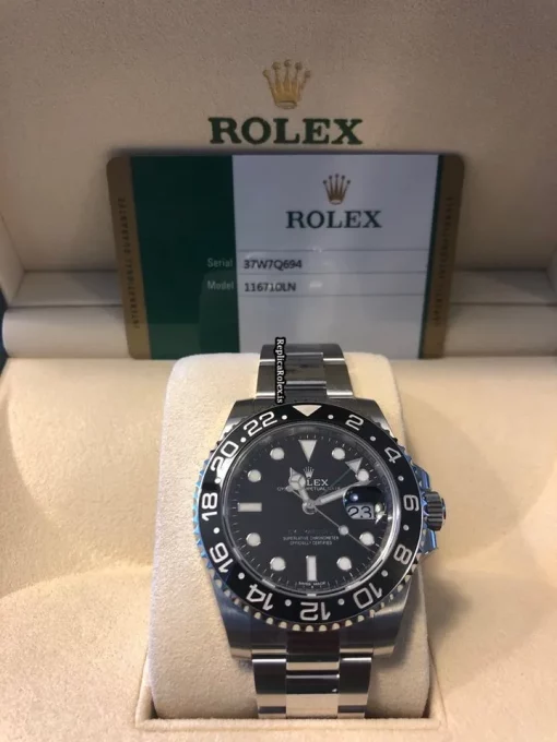 Excellent Replica Rolex Gmt-master II 116710ln Caliber 3186 Automatic Movement 40mm Steel Case Mens/unisex Watch - Image 2