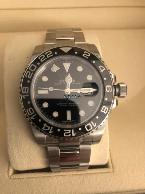 Excellent Replica Rolex Gmt-master II 116710ln Caliber 3186 Automatic Movement 40mm Steel Case Mens/unisex Watch - Image 9