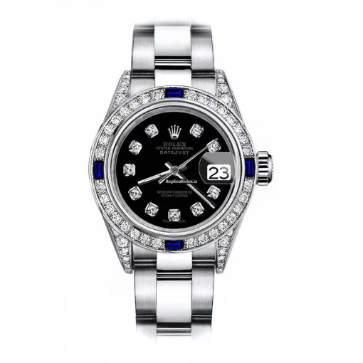 Good Replica Rolex Oyster Perpetual Lady Date 69160 Automatic Movement 26mm Steel Case Womens Watch