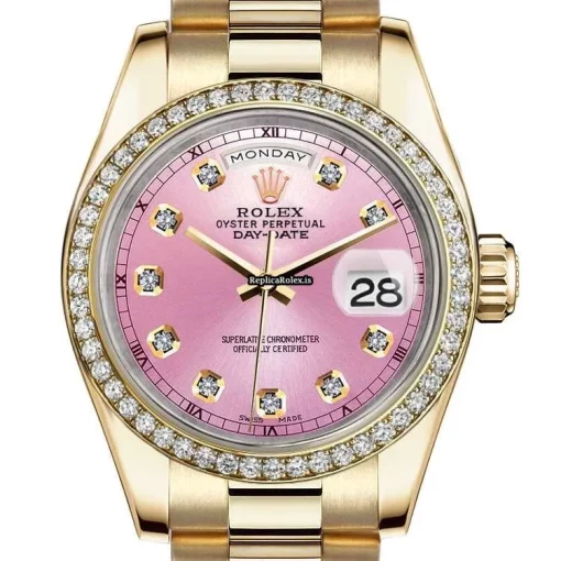 Defect Knockoff Rolex Day-date 36 18038 Automatic Movement Mens/unisex Watch