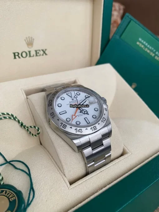 Nice Fake Rolex Explorer II 216570 Caliber 3187 Automatic Movement 42mm Steel Case Mens/unisex Watch - Image 4