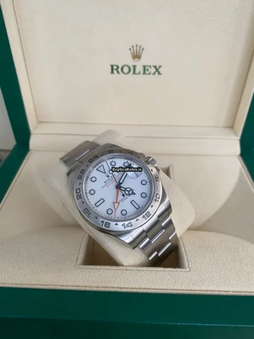 Nice Fake Rolex Explorer II 216570 Caliber 3187 Automatic Movement 42mm Steel Case Mens/unisex Watch - Image 6