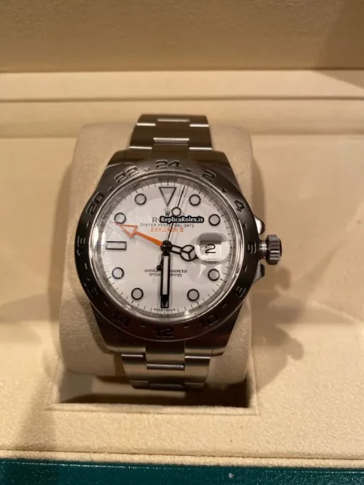 Nice Fake Rolex Explorer II 216570 Caliber 3187 Automatic Movement 42mm Steel Case Mens/unisex Watch - Image 9