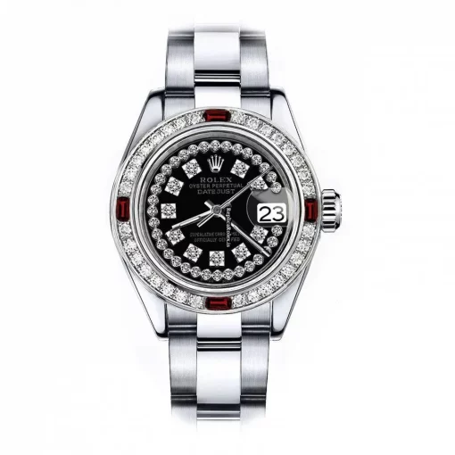 Marvellous Imitation Rolex Oyster Perpetual Lady Date 69160 Automatic Movement 26mm Steel Case Womens Watch