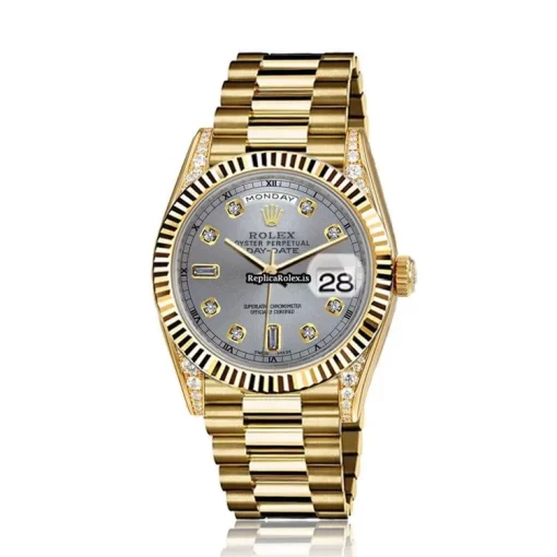 Neat Fake Rolex Day-date 36 18038 Automatic Movement Mens/unisex Watch - Image 2