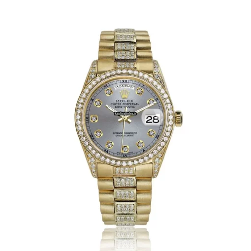 Offering Clone Rolex Day-date 36 18038 Automatic Movement Mens/unisex Watch - Image 2