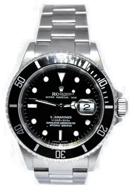 Marvellous Replica Rolex Submariner Date 16610 Automatic Movement 40mm Steel Case Mens/unisex Watch - Image 2