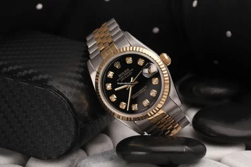 Trustworthy Replica Rolex Datejust 16233 Automatic Movement 36mm Gold/steel Case Mens/unisex Watch - Image 5