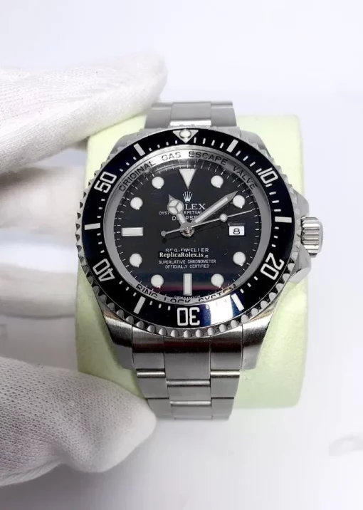 Neat Fake Rolex Sea-dweller Deepsea 116660 Caliber 3135 Automatic Movement 44mm Steel Case Mens/unisex Watch - Image 9