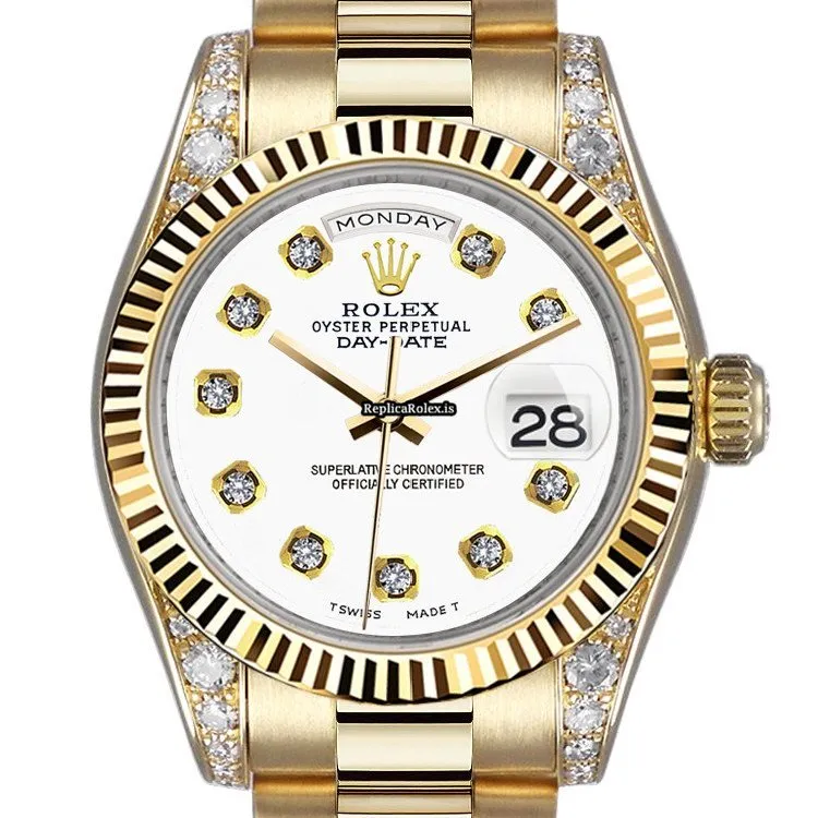 Superior Fake Rolex Day-date 36 18038 Automatic Movement Mens/unisex Watch