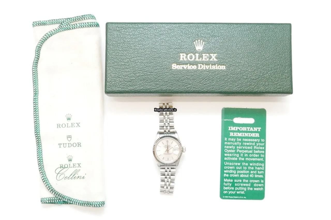 Incredible Replica Rolex Lady-datejust 69174 Caliber 2135 Automatic Movement 26mm Steel Case Womens Watch - Image 8