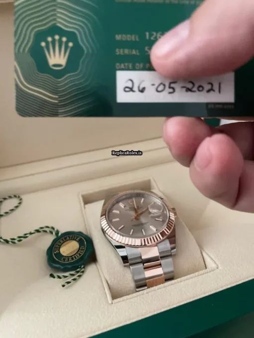 Neat Replica Rolex Datejust II 126331-009 Caliber 3235 Automatic Movement 41mm Gold/steel Case Mens/unisex Watch - Image 2
