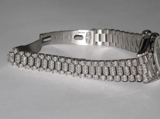 Quality Replica Rolex Datejust Self Winding Automatic 26mm White Gold Case Womens Watch - Image 6