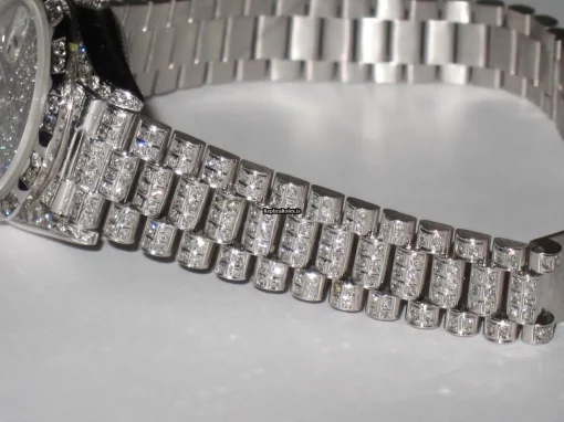 Quality Replica Rolex Datejust Self Winding Automatic 26mm White Gold Case Womens Watch - Image 7