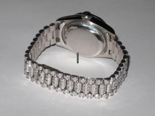 Quality Replica Rolex Datejust Self Winding Automatic 26mm White Gold Case Womens Watch - Image 8