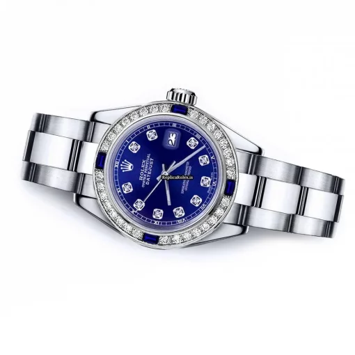 Popular Clone Rolex Oyster Perpetual Lady Date 69160 Automatic Movement 26mm Steel Case Womens Watch - Image 2