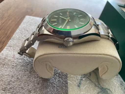 Trustworthy Replicas Rolex Milgauss 116400gv Caliber 3131 Automatic Movement 40mm Steel Case Mens/unisex Watch - Image 7