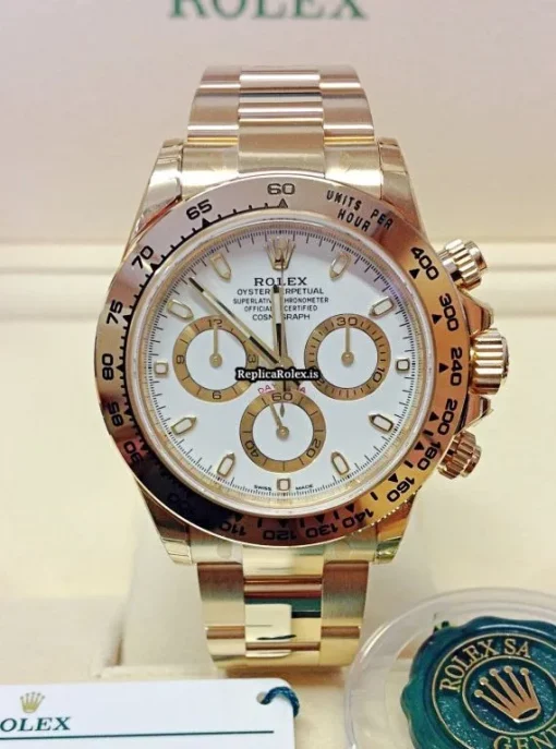 Terrific Fake Rolex Daytona 116508 Caliber 4130 Automatic Movement 40mm Yellow Gold Case Mens/unisex Watch - Image 4