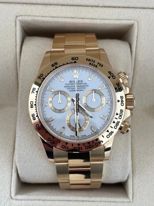 Terrific Fake Rolex Daytona 116508 Caliber 4130 Automatic Movement 40mm Yellow Gold Case Mens/unisex Watch - Image 5