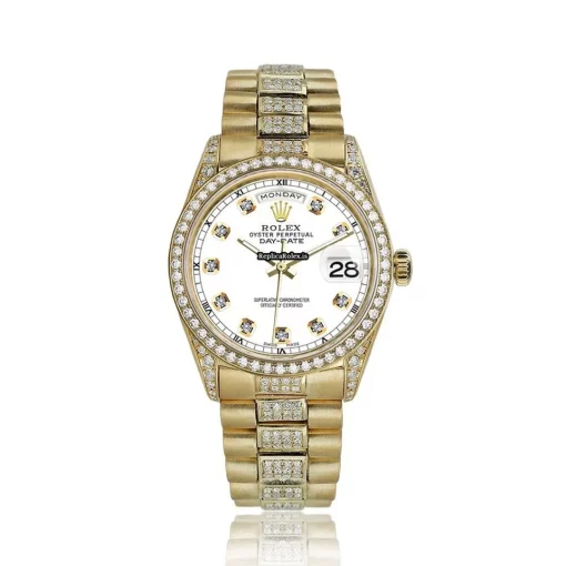 Defect Replica Rolex Day-date 36 18038 Automatic Movement Mens/unisex Watch - Image 2