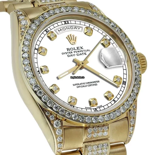 Defect Replica Rolex Day-date 36 18038 Automatic Movement Mens/unisex Watch - Image 4