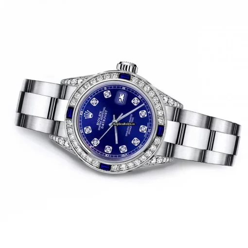 Trustworthy Imitation Rolex Oyster Perpetual Lady Date 69160 Automatic Movement 26mm Steel Case Womens Watch - Image 2