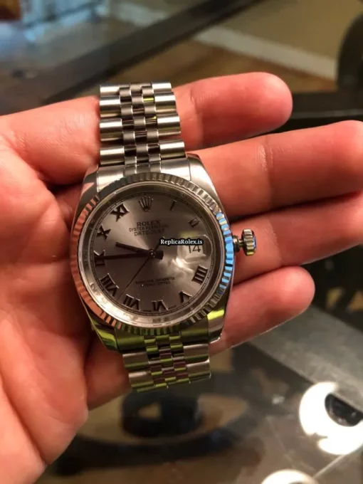 Aaa Replica Rolex Datejust 116234 Caliber 3135 Automatic Movement 36mm Steel Case Mens/unisex Watch - Image 9