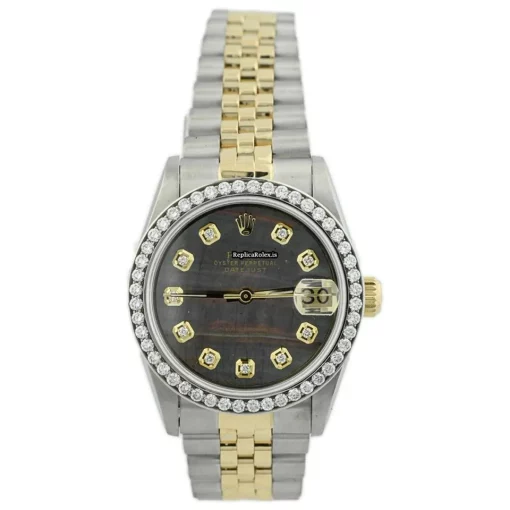 Offering Fake Rolex Lady-datejust 68273 Caliber 2135 Automatic Movement 31mm Gold/steel Case Womens Watch
