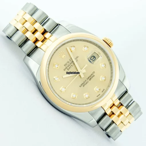 Inexpensive Replica Rolex Datejust 116233 Caliber 3135 Automatic Movement 36mm Gold/steel Case Mens/unisex Watch - Image 3