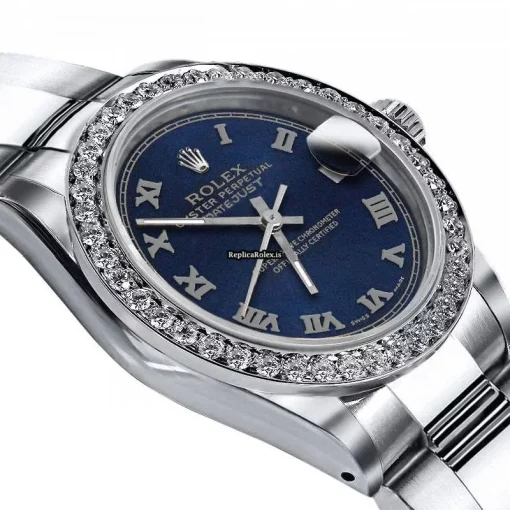 Defect Fake Rolex Oyster Perpetual Lady Date 69160 Automatic Movement 26mm Steel Case Womens Watch - Image 2