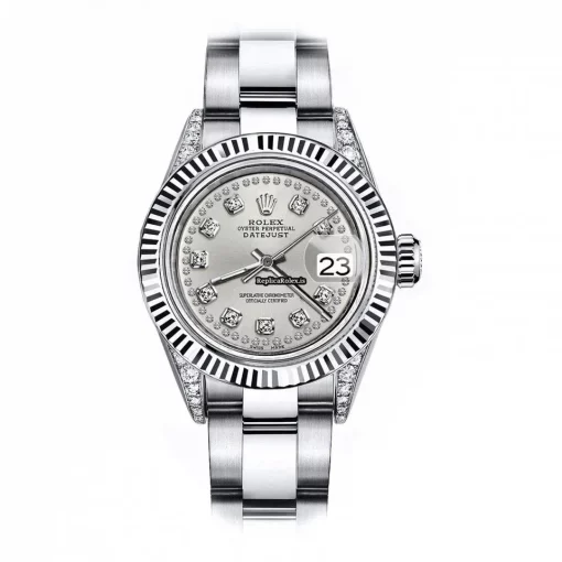 Superior Fake Rolex Oyster Perpetual Lady Date 69160 Automatic Movement 26mm Steel Case Womens Watch