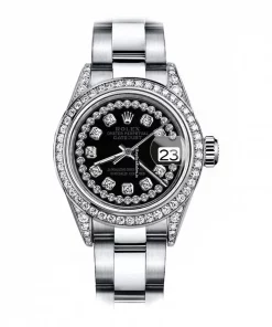 High Quality Replica Rolex Oyster Perpetual Lady Date 69160 Automatic Movement 26mm Steel Case Womens Watch
