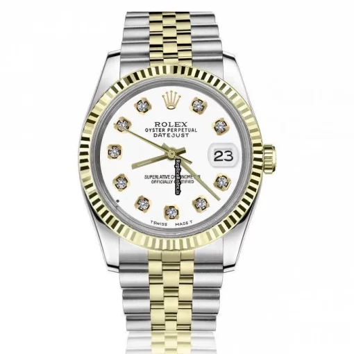 Awesome Replica Rolex Datejust 16013 Automatic Movement 36mm Gold/steel Case Mens/unisex Watch