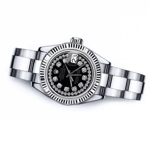 Fabulous Replica Rolex Lady-datejust 68274 Automatic Movement 26mm Steel Case Womens Watch - Image 2