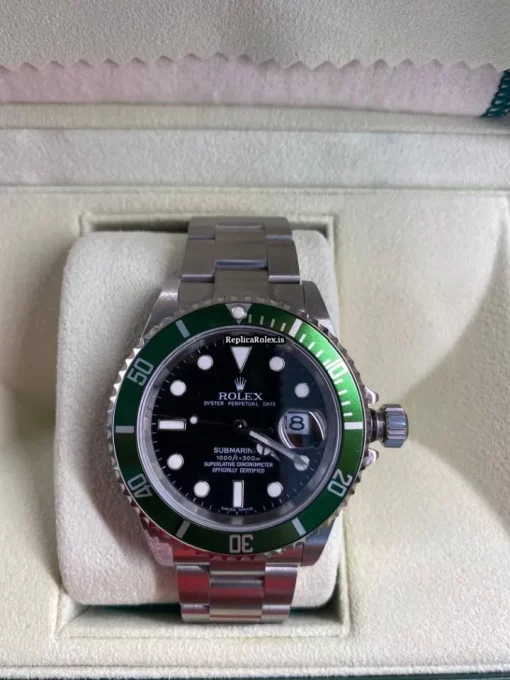 Best Replica Rolex Submariner Date 16610lv Caliber 3135 Automatic Movement 40mm Steel Case Mens/unisex Watch - Image 9