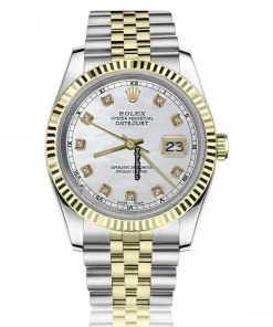 Neat Replica Rolex Datejust 16013 Automatic Movement 36mm Gold/steel Case Mens/unisex Watch