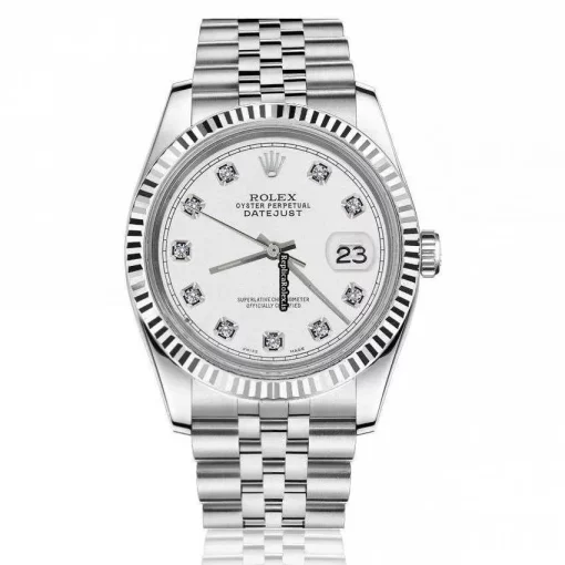 Inexpensive Copy Rolex Datejust 16030 Automatic Movement 36mm Steel Case Mens/unisex Watch